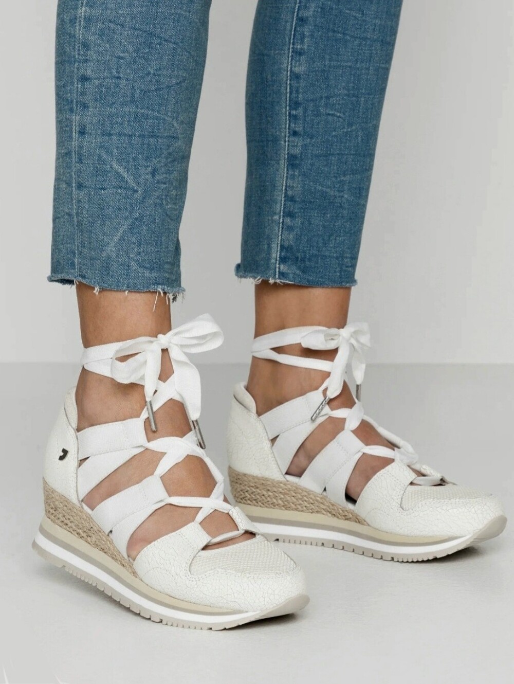Gioseppo Muir Open Sneakers Espadrille Style With Straps Size 8 US (EU 39)